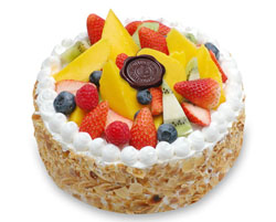 fresh fruit cake